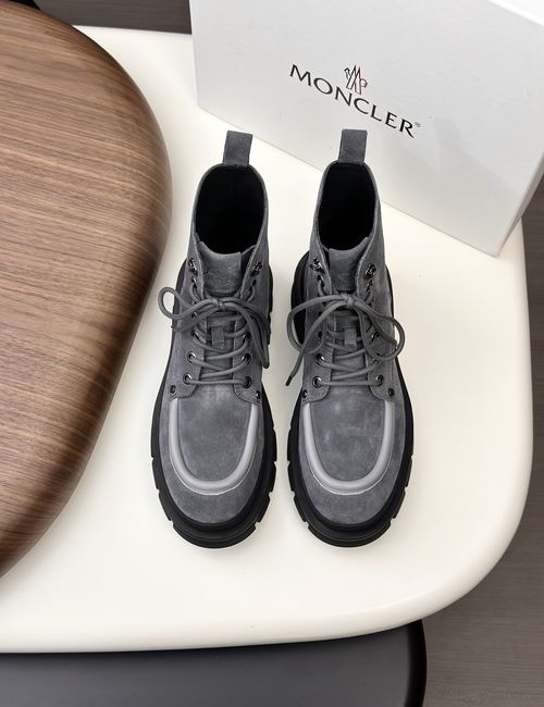 Moncler High-top Suede Leather Hiking Boots