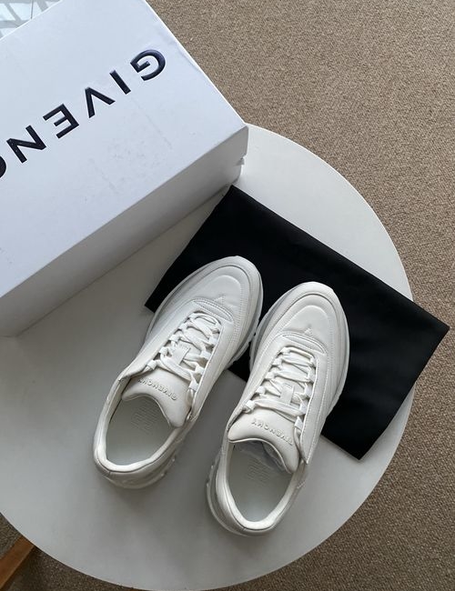 Givenchy Low-top Leather Nylon Canvas Sneakers
