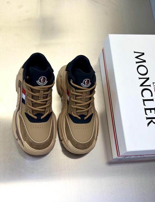 Moncler Sneakers With Breathable Stitched Upper