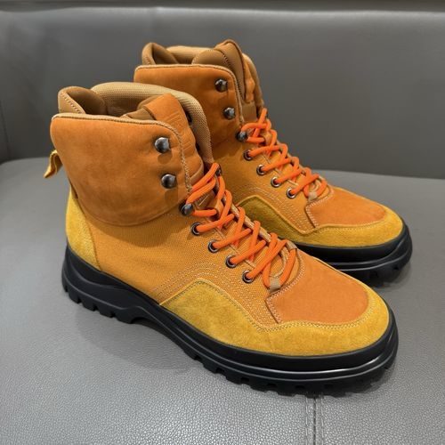Ferragamo Outdoor Hiking Shoes With Suede Details And Gancio Eyelets