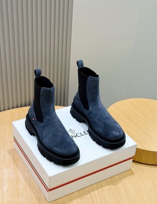 Moncler High-top Suede Leather Hiking Boots
