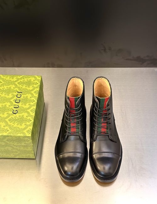 Gucci Formal Leather Shoes Stitching Craft