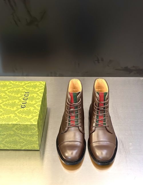 Gucci Formal Leather Shoes Stitching Craft