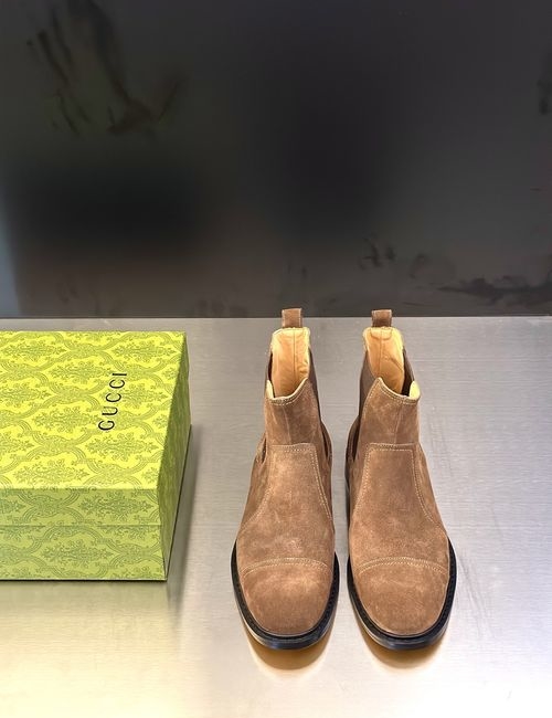 Gucci Formal Leather Shoes Stitching Craft