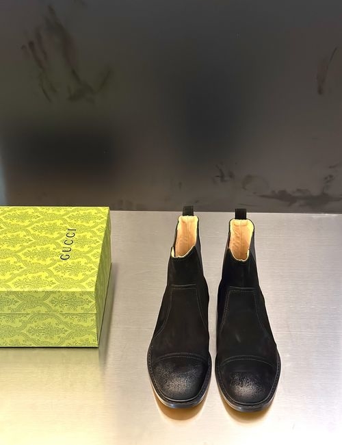 Gucci Formal Leather Shoes Stitching Craft