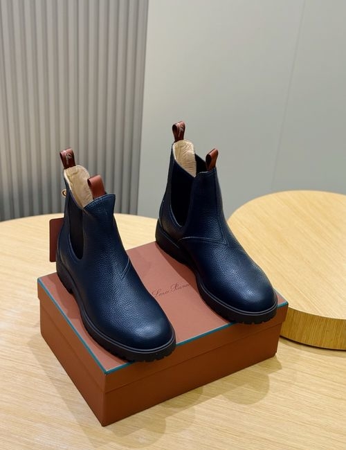 Loro Piana LP Chelsea Ankle Boots Suede Upper