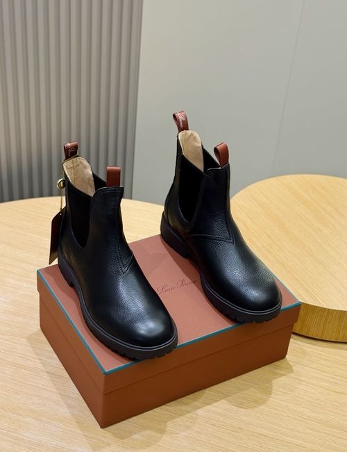 Loro Piana LP Chelsea Ankle Boots Suede Upper