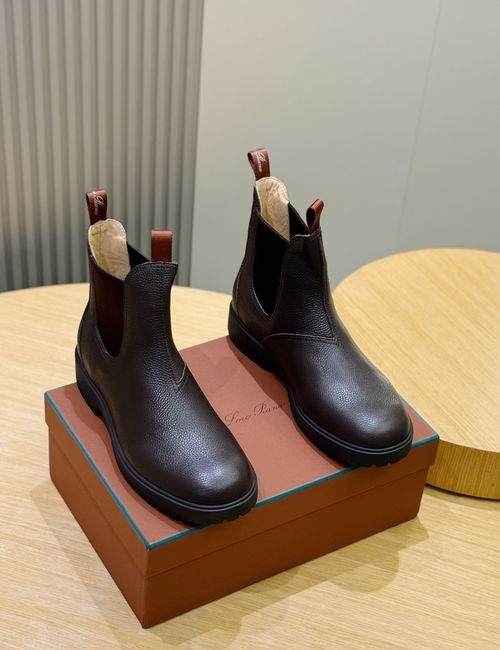 Loro Piana LP Chelsea Ankle Boots Suede Upper