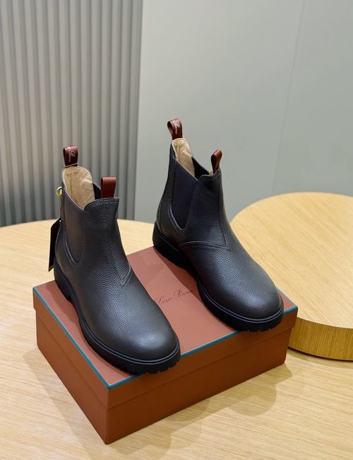 Loro Piana LP Chelsea Ankle Boots Suede Upper