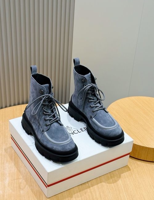 Moncler High-top Suede Leather Martin Boots