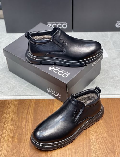 Ecco High-top Slip-on Wool Shoes