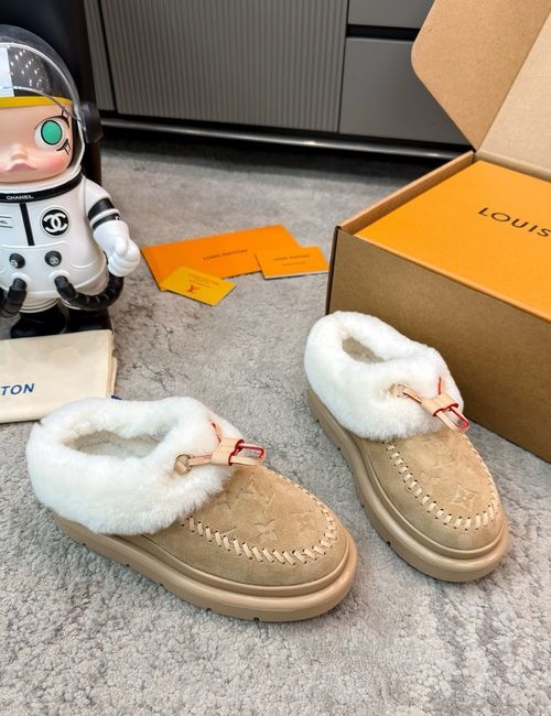 Louis Vuitton LV Fuzzy Slip-on Comfortable Slides