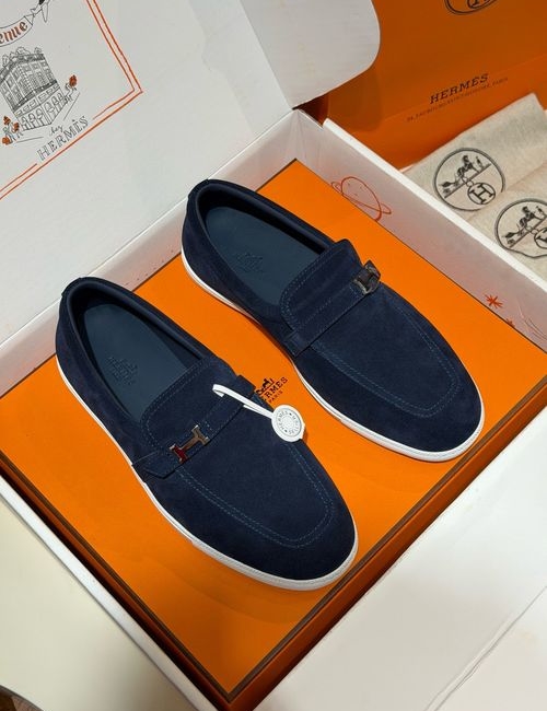 Hermes Bouning Woven Leather Sneakers