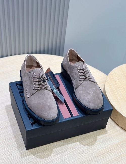 Zegna Udine Polished Calfskin Derby Shoes