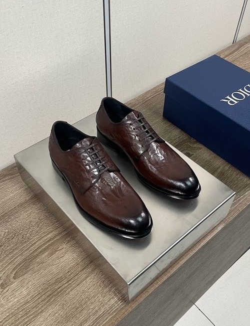 Christian Dior CD Brown Vintage Calfskin Loafers
