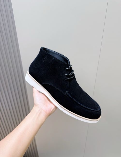 Hermes Job High-top Suede Goat Leather Shoes