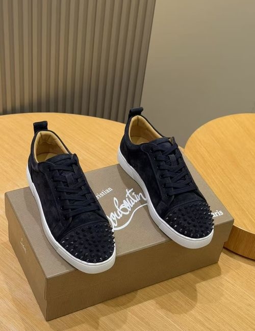 Christian Louboutin Cowhide Red Sole Casual Sneakers