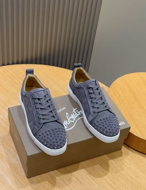 Christian Louboutin Cowhide Red Sole Casual Sneakers