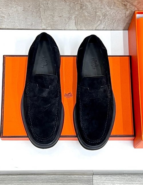 Hermes Cowhide Casual Leather Shoes