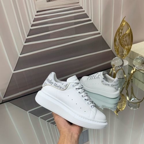 McQueen Premium Graffiti Matte Silk Shoes