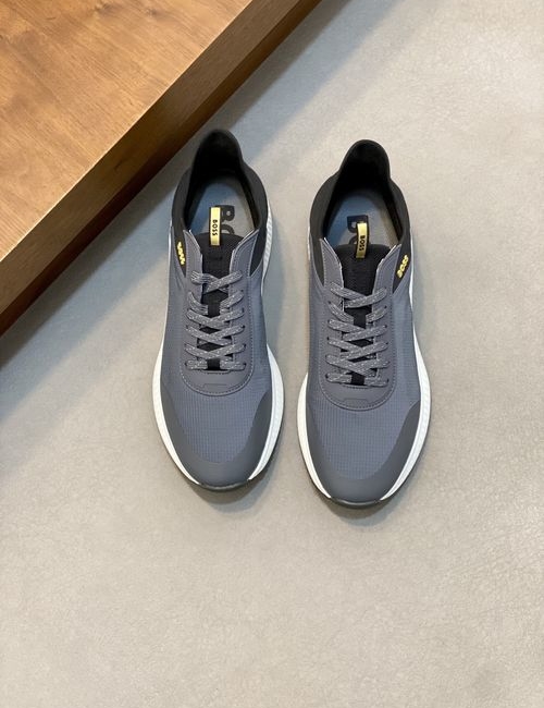 Hugo Boss Mesh Suede Spliced Casual Sneakers
