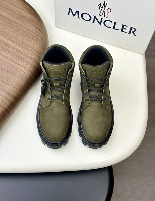 Moncler High-top Suede Leather Hiking Boots