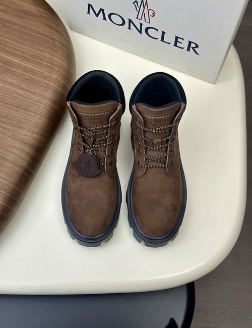Moncler High-top Suede Leather Hiking Boots