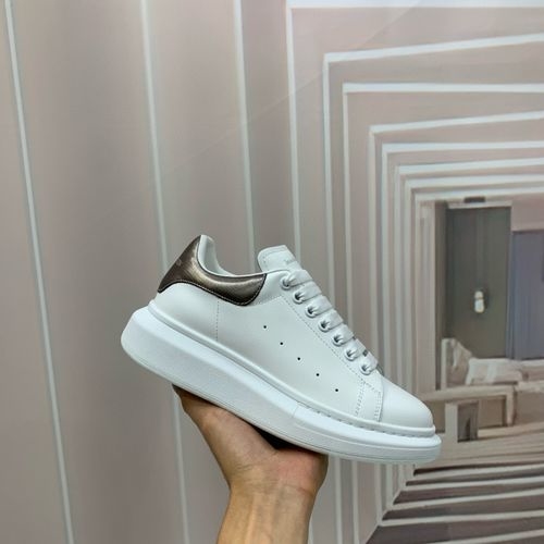 McQueen Embossed Leather Upper Goatskin Lining Soft Insole With Complete Packaging