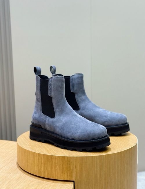 Moncler High-top Suede Leather Martin Boots