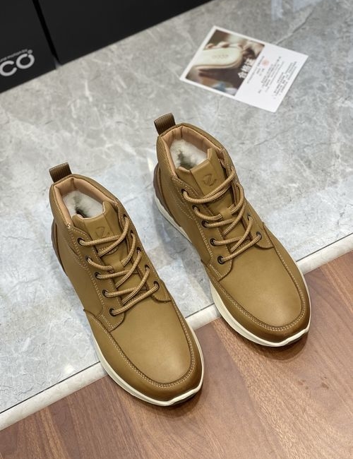 Ecco Wool Lined Cowhide Warm Winter Shoes