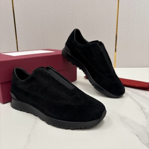 John Lobb Pace Casual Slip On Suede Sneakers