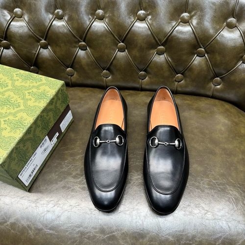 Gucci Patent Leather Shoes With GG Embossed