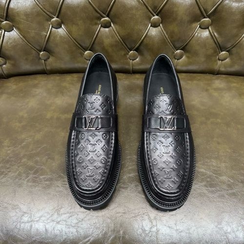 Louis Vuitton LV Loafers Genuine Leather Formal Shoes