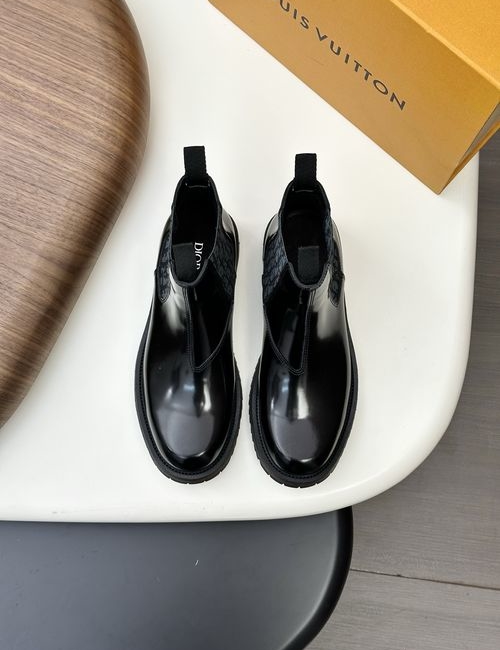 Christian Dior CD High-top Leather Dress Shoes