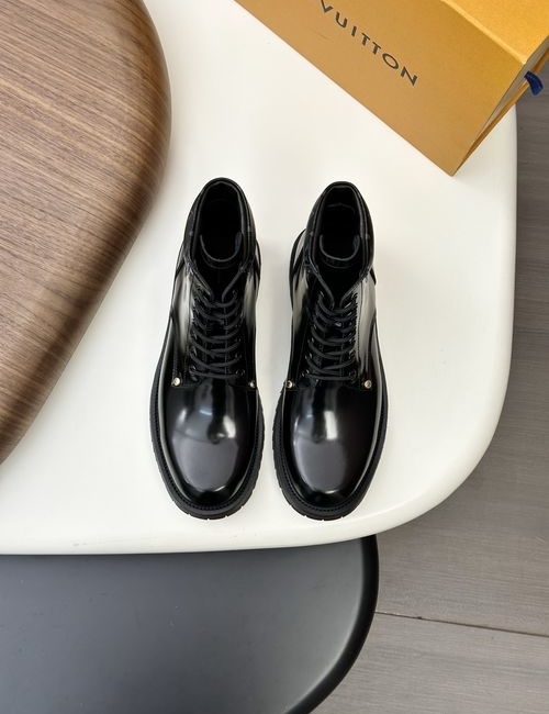 Louis Vuitton LV Premium Suede High-top Dress Shoes