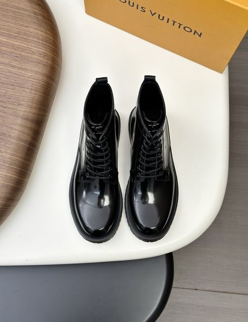 Louis Vuitton LV Premium Suede High-top Dress Shoes