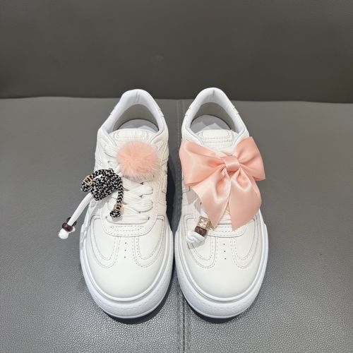 Fendi Match Lace-up Leather Sneakers