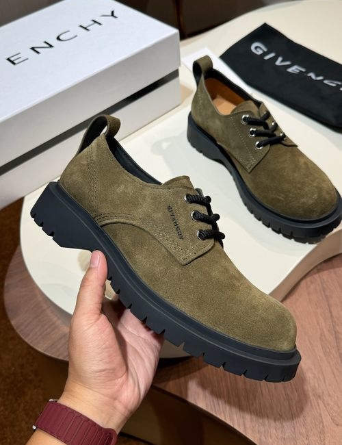 Givenchy Terra Round Toe Leather Martin Boots