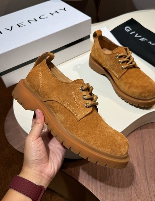 Givenchy Terra Round Toe Leather Martin Boots