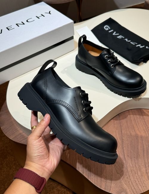 Givenchy Terra Round Toe Leather Martin Boots