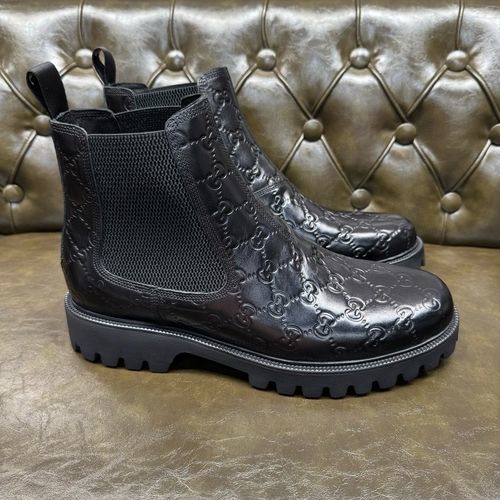 Gucci GG Embossed Loafers With Leather Lining
