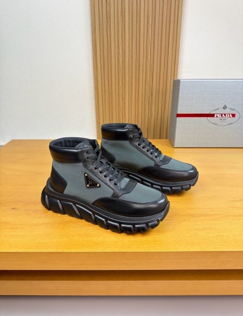 Prada High-top Canvas Casual Sneakers