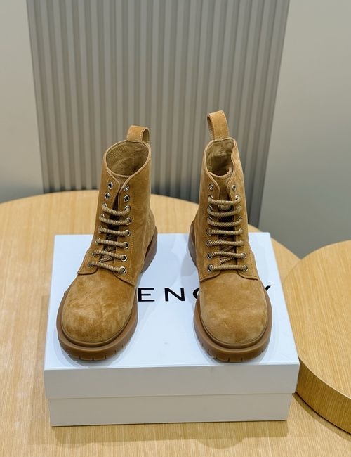 Givenchy Brushed Cowhide Derby Shoes With Thick Soles