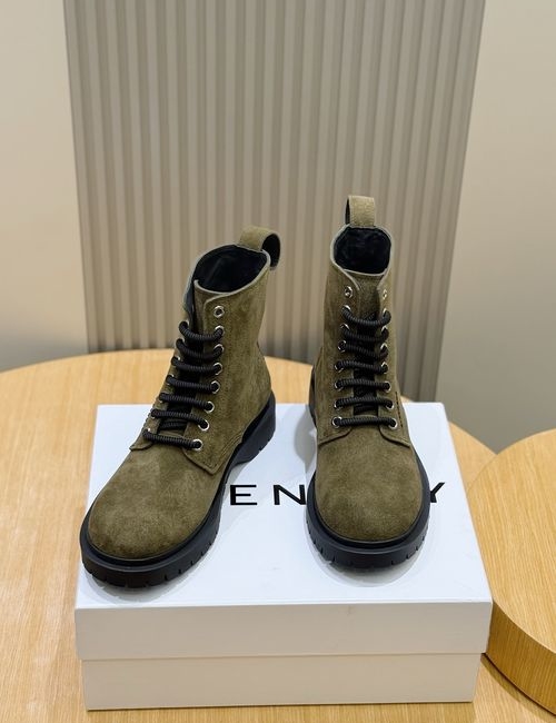 Givenchy Brushed Cowhide Derby Shoes With Thick Soles