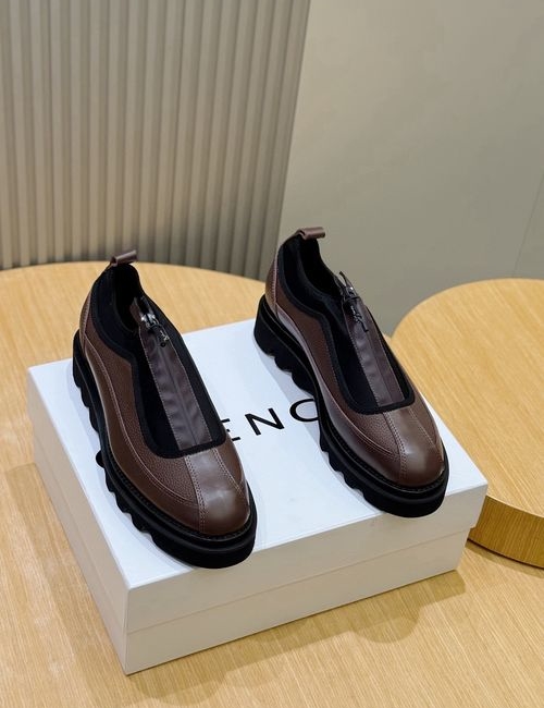 Givenchy Genuine Leather Round Toe Loafers