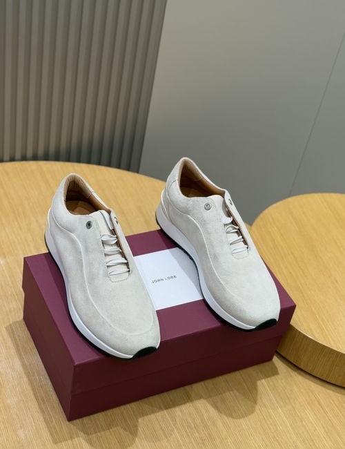 John Lobb Derby Business Shoes Top Layer Cowhide Leather Sole