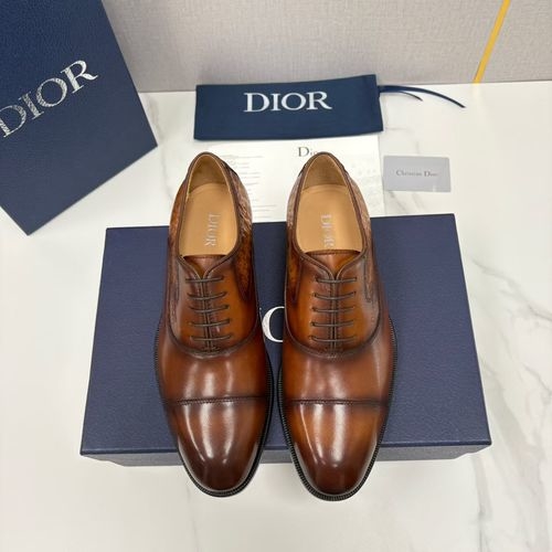 Christian Dior CD Timeless Oblique Printed Loafer Shoes