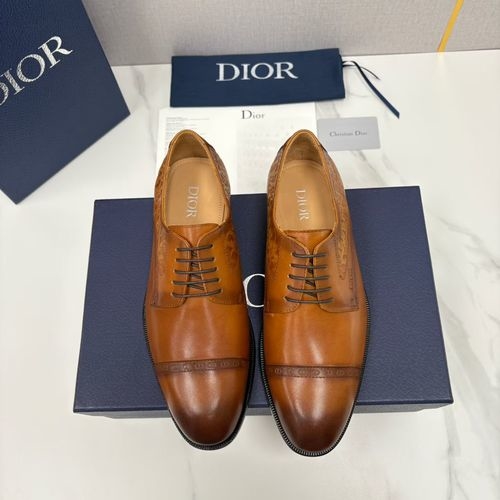 Christian Dior CD Timeless Oblique Printed Loafer Shoes