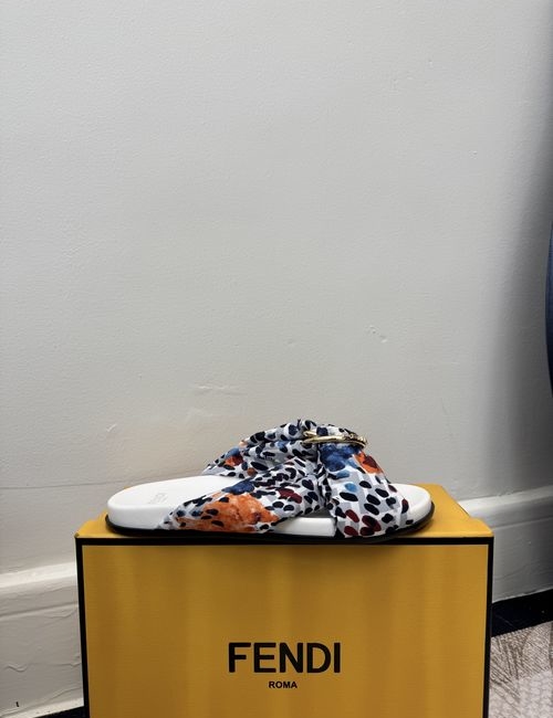 Fendi Classic Buckle Slippers With Elegance