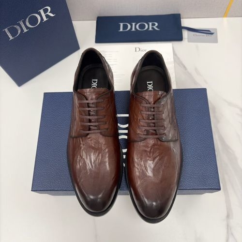 Christian Dior CD Timeless Derby Leather Dress Shoes